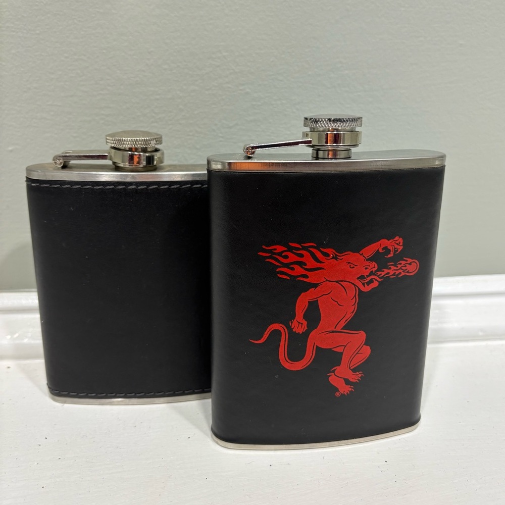 Black Flask & Red Devil Fireball Flask Set